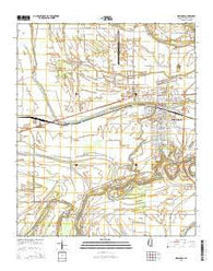 Indianola Mississippi Current topographic map, 1:24000 scale, 7.5 X 7.5 Minute, Year 2015