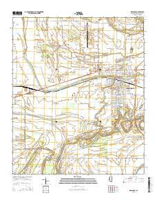 Indianola Mississippi Current topographic map, 1:24000 scale, 7.5 X 7.5 Minute, Year 2015