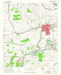 Indianola Mississippi Historical topographic map, 1:24000 scale, 7.5 X 7.5 Minute, Year 1965