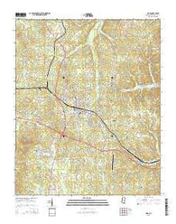 Iuka Mississippi Current topographic map, 1:24000 scale, 7.5 X 7.5 Minute, Year 2015