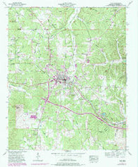 Iuka Mississippi Historical topographic map, 1:24000 scale, 7.5 X 7.5 Minute, Year 1953
