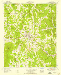 Iuka Mississippi Historical topographic map, 1:24000 scale, 7.5 X 7.5 Minute, Year 1953