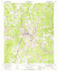 Iuka Mississippi Historical topographic map, 1:24000 scale, 7.5 X 7.5 Minute, Year 1953