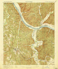 Iuka Mississippi Historical topographic map, 1:62500 scale, 15 X 15 Minute, Year 1914