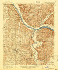 Iuka Mississippi Historical topographic map, 1:62500 scale, 15 X 15 Minute, Year 1914