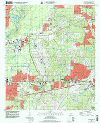 Jackson SE Mississippi Historical topographic map, 1:24000 scale, 7.5 X 7.5 Minute, Year 1998