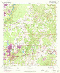 Jackson SE Mississippi Historical topographic map, 1:24000 scale, 7.5 X 7.5 Minute, Year 1963