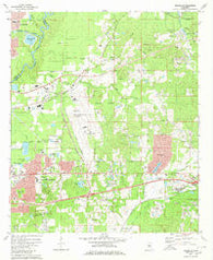 Jackson SE Mississippi Historical topographic map, 1:24000 scale, 7.5 X 7.5 Minute, Year 1980