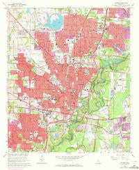 Jackson Mississippi Historical topographic map, 1:24000 scale, 7.5 X 7.5 Minute, Year 1963