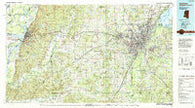 Jackson Mississippi Historical topographic map, 1:100000 scale, 30 X 60 Minute, Year 1984