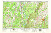 Jackson Mississippi Historical topographic map, 1:250000 scale, 1 X 2 Degree, Year 1962