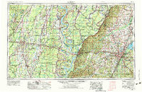 Jackson Mississippi Historical topographic map, 1:250000 scale, 1 X 2 Degree, Year 1955