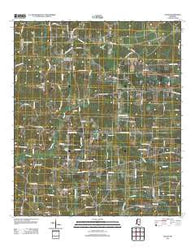 Jayess Mississippi Historical topographic map, 1:24000 scale, 7.5 X 7.5 Minute, Year 2012