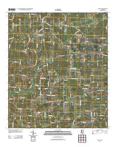 Jayess Mississippi Historical topographic map, 1:24000 scale, 7.5 X 7.5 Minute, Year 2012