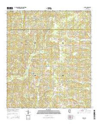 Jayess Mississippi Current topographic map, 1:24000 scale, 7.5 X 7.5 Minute, Year 2015
