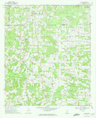 Jayess Mississippi Historical topographic map, 1:24000 scale, 7.5 X 7.5 Minute, Year 1970