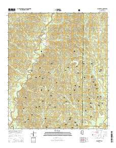 Jeannette Mississippi Current topographic map, 1:24000 scale, 7.5 X 7.5 Minute, Year 2015