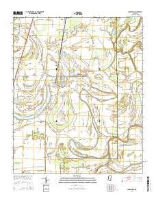 Jonestown Mississippi Current topographic map, 1:24000 scale, 7.5 X 7.5 Minute, Year 2015
