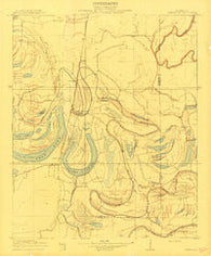 Jonestown Mississippi Historical topographic map, 1:31680 scale, 7.5 X 7.5 Minute, Year 1910
