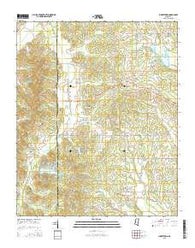 Jumpertown Mississippi Current topographic map, 1:24000 scale, 7.5 X 7.5 Minute, Year 2015