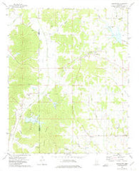 Jumpertown Mississippi Historical topographic map, 1:24000 scale, 7.5 X 7.5 Minute, Year 1972