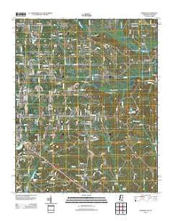 Kendrick Mississippi Historical topographic map, 1:24000 scale, 7.5 X 7.5 Minute, Year 2012