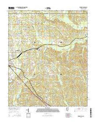 Kendrick Mississippi Current topographic map, 1:24000 scale, 7.5 X 7.5 Minute, Year 2015