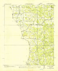 Kendrick Mississippi Historical topographic map, 1:24000 scale, 7.5 X 7.5 Minute, Year 1936