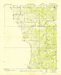 Kendrick Mississippi Historical topographic map, 1:24000 scale, 7.5 X 7.5 Minute, Year 1936