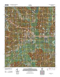 Kilmichael Mississippi Historical topographic map, 1:24000 scale, 7.5 X 7.5 Minute, Year 2012