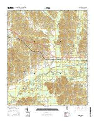 Kilmichael Mississippi Current topographic map, 1:24000 scale, 7.5 X 7.5 Minute, Year 2015
