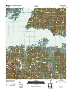 Kincaid Mississippi Historical topographic map, 1:24000 scale, 7.5 X 7.5 Minute, Year 2012