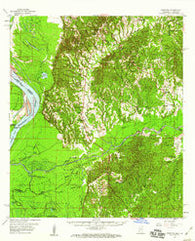 Kingston Mississippi Historical topographic map, 1:62500 scale, 15 X 15 Minute, Year 1958