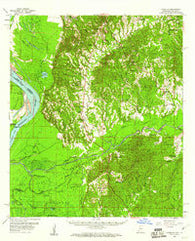 Kingston Mississippi Historical topographic map, 1:62500 scale, 15 X 15 Minute, Year 1958