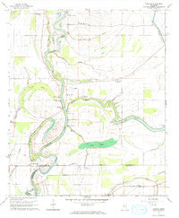 Kinlock Mississippi Historical topographic map, 1:24000 scale, 7.5 X 7.5 Minute, Year 1965