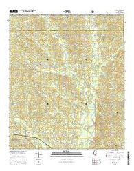 Kirby Mississippi Current topographic map, 1:24000 scale, 7.5 X 7.5 Minute, Year 2015