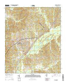 Kosciusko Mississippi Current topographic map, 1:24000 scale, 7.5 X 7.5 Minute, Year 2015