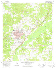 Kosciusko Mississippi Historical topographic map, 1:24000 scale, 7.5 X 7.5 Minute, Year 1964
