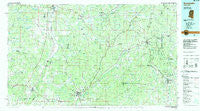 Kosciusko Mississippi Historical topographic map, 1:100000 scale, 30 X 60 Minute, Year 1984