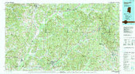 Kosciusko Mississippi Historical topographic map, 1:100000 scale, 30 X 60 Minute, Year 1984