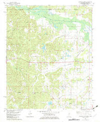 Kossuth North Mississippi Historical topographic map, 1:24000 scale, 7.5 X 7.5 Minute, Year 1982