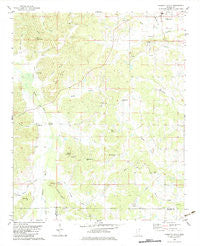 Kossuth South Mississippi Historical topographic map, 1:24000 scale, 7.5 X 7.5 Minute, Year 1982