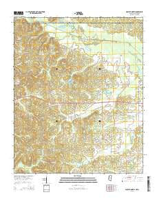 Kossuth North Mississippi Current topographic map, 1:24000 scale, 7.5 X 7.5 Minute, Year 2015