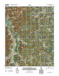 Kossuth South Mississippi Historical topographic map, 1:24000 scale, 7.5 X 7.5 Minute, Year 2012