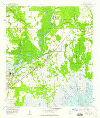 Kreole Mississippi Historical topographic map, 1:24000 scale, 7.5 X 7.5 Minute, Year 1958