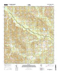 Lake Mike Connor Mississippi Current topographic map, 1:24000 scale, 7.5 X 7.5 Minute, Year 2015