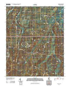 Lamar Mississippi Historical topographic map, 1:24000 scale, 7.5 X 7.5 Minute, Year 2010