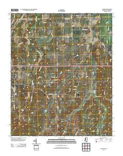 Lamar Mississippi Historical topographic map, 1:24000 scale, 7.5 X 7.5 Minute, Year 2012