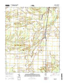 Lambert Mississippi Current topographic map, 1:24000 scale, 7.5 X 7.5 Minute, Year 2015