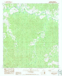 Laneheart Mississippi Historical topographic map, 1:24000 scale, 7.5 X 7.5 Minute, Year 1988